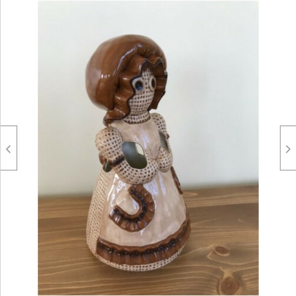 Country Kitchen Utensil Holder Ceramic Doll Vintage Sittre 1979 Art Brush Holder - Picture 2 of 9
